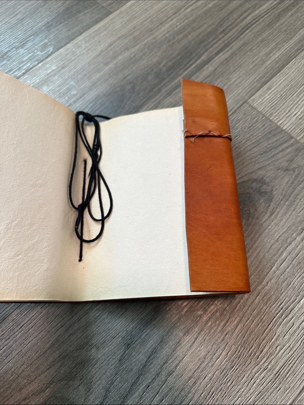 Leather Journal Wrap - Brown Men’s Travel Notebook - Picture 2 of 4
